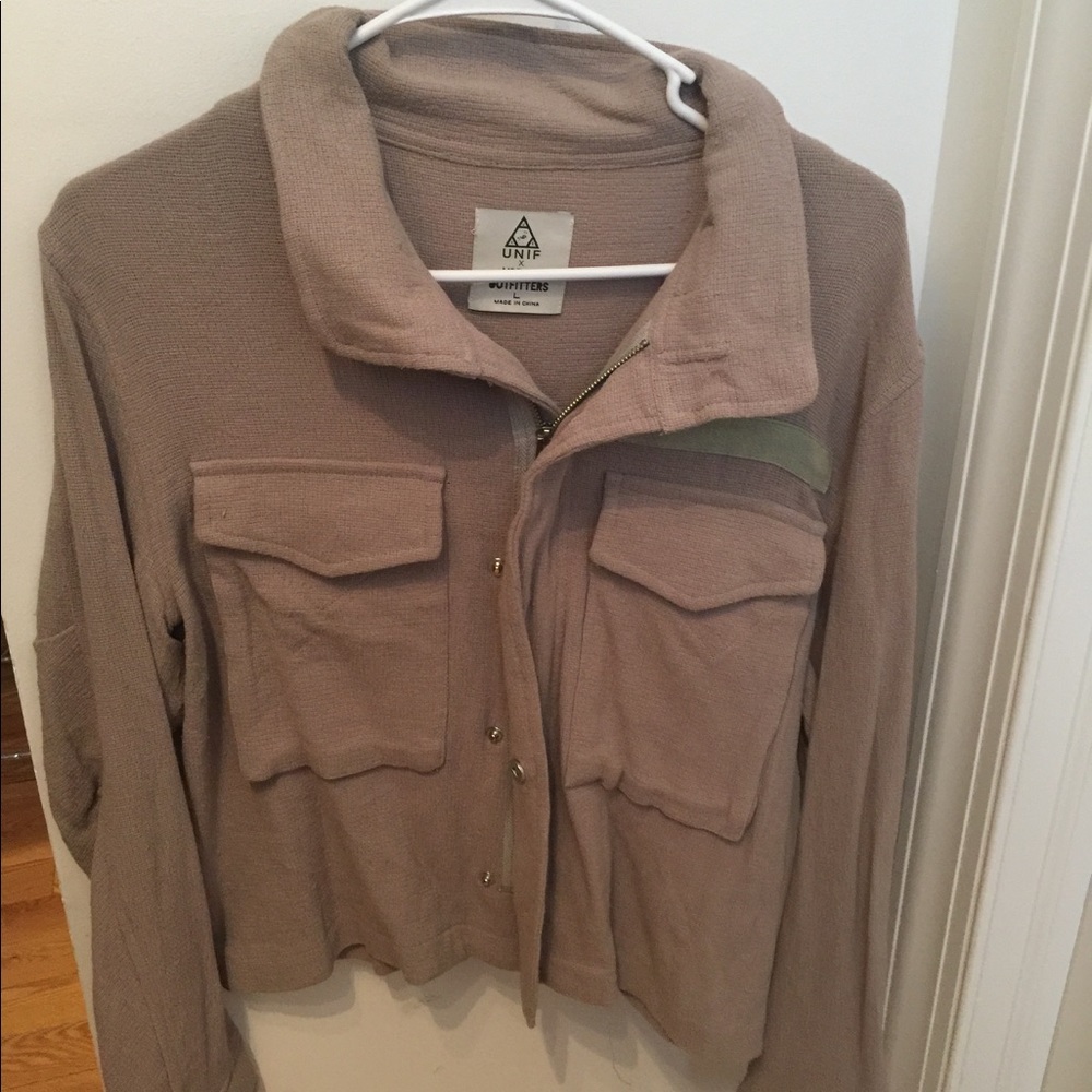 Urban Outfitters light beige jacket. Size Large.